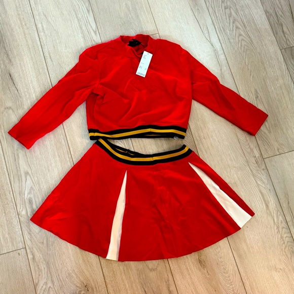 Urban Outfitters Other - Urban outfitters, new with tags, cropped top and skirt, cheerleading outfit,s L
